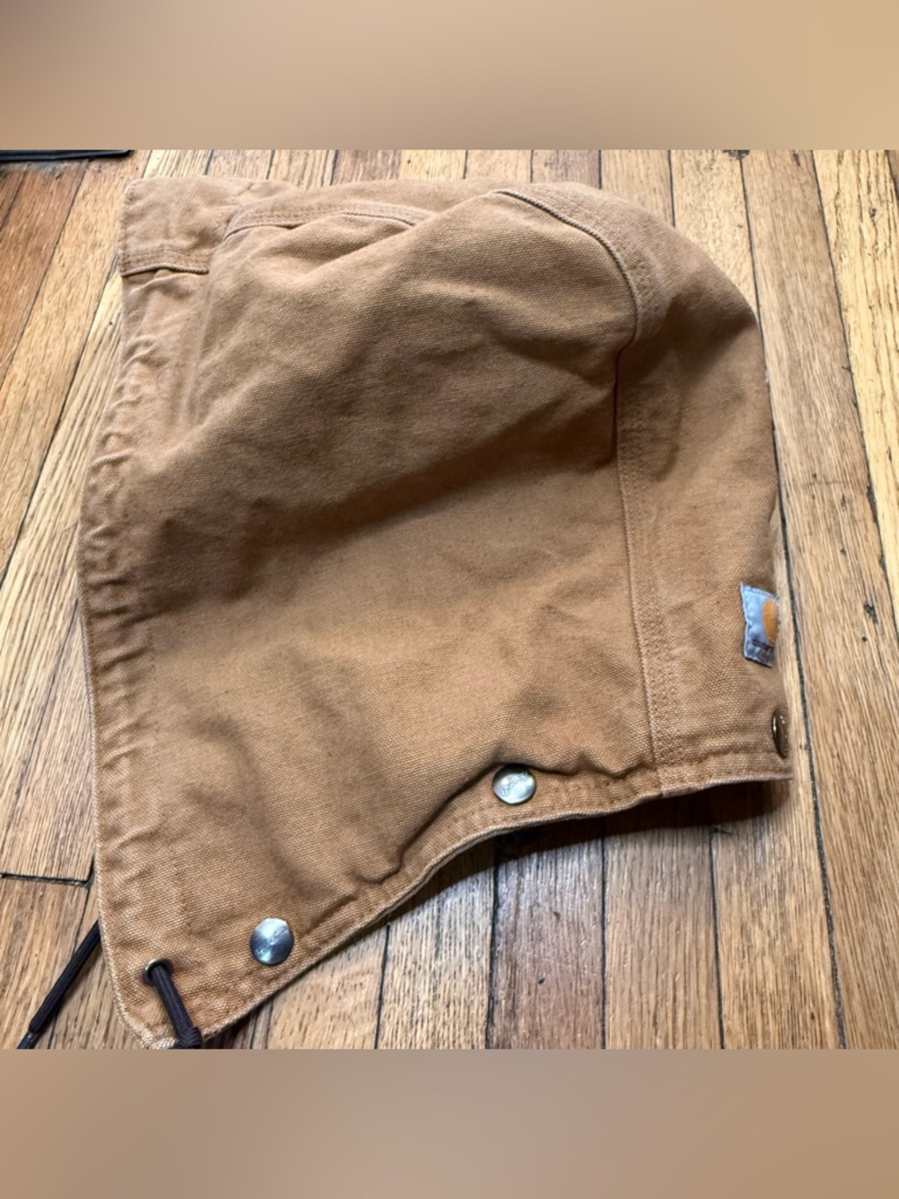 Carhartt Men’s Duck Canvas Detachable Hood in Original Classic Tan